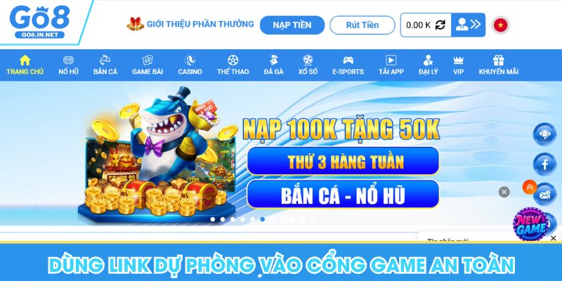 Đăng Nhập Go8 - Hướng Dẫn Nhanh Các Thao Tác Đơn Giản 7 Dùng link dự phòng chính thống vào Go8 an toàn